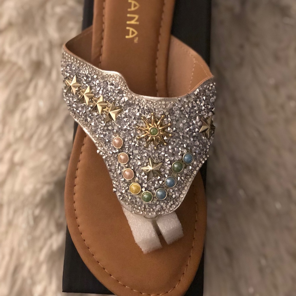 COPY - Jeweled flip flops